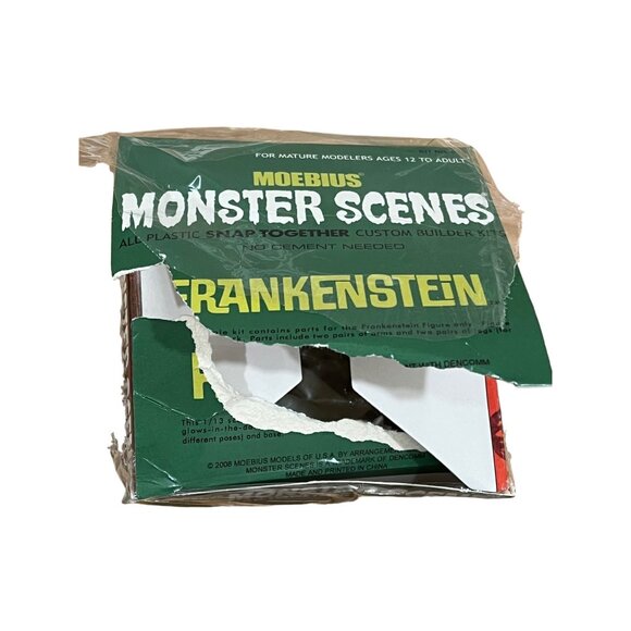 Moebius Monster Scenes Frankenstein Snap Together Model Kit Open Box - Picture 5 of 7